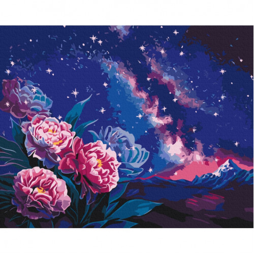 Картина по номерам 'Ночные цветы' © Anna Steshenko Brushme BS53563 40х50 см