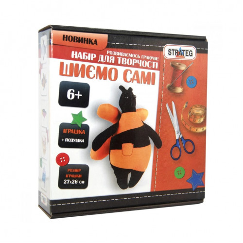 Набор для творчества шьем сами 'Пчелка' Strateg і-08 размер игрушки 27х26 см