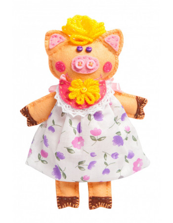 Детский набор для творчества 'Хрюша' MI-004 шитье мягкой игрушки