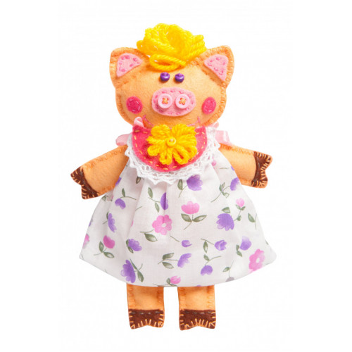 Детский набор для творчества 'Хрюша' MI-004 шитье мягкой игрушки