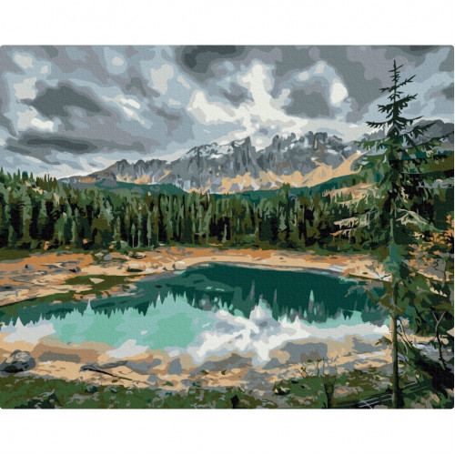 Картина по номерам 'Озеро Карецца © Roksolana Baran' BS53779, 40х50см