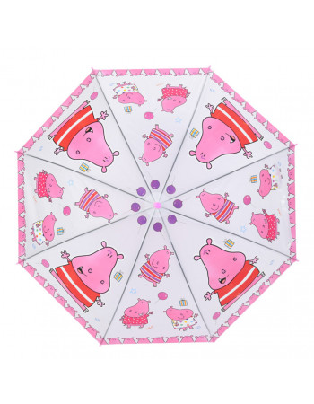 Детский зонтик 'Бегемотик' MK 5793(Pink) длина 65,5 см, трость 60 см, диаметр 84 см