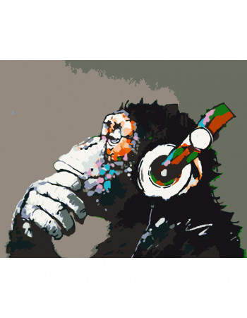 Картина по номерам 'Disco monkey' Art Craft 11675-AC 40х50 см