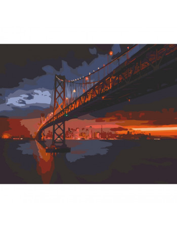 Картина по номерам 'Golden Gate Bridge' Art Craft 11003-AC 40х50 см