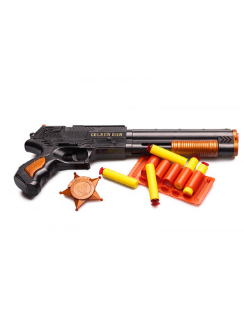 Игрушечный дробовик 'Marshal'  Golden Gun 915GG с мягкими пулями