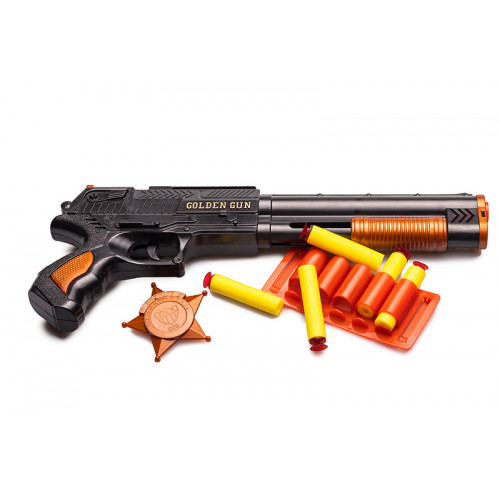 Игрушечный дробовик 'Marshal'  Golden Gun 915GG с мягкими пулями