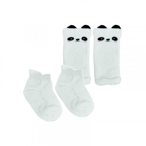 Детский набор наколенники и носки 'Панда' MGZ-0649(White)