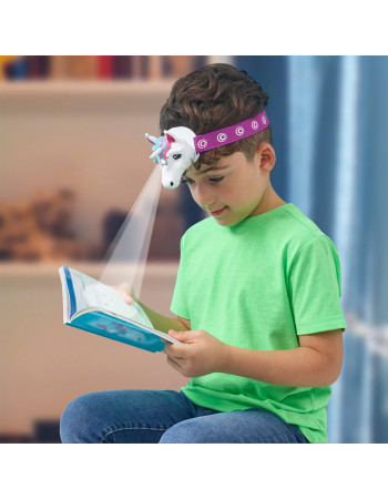 Детский налобный фонарик Сказочный единорог Brainstorm Toys E2074 со светом и звуком