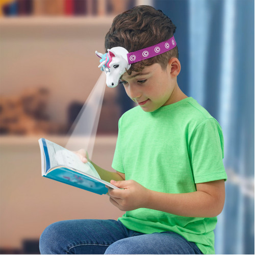 Детский налобный фонарик Сказочный единорог Brainstorm Toys E2074 со светом и звуком