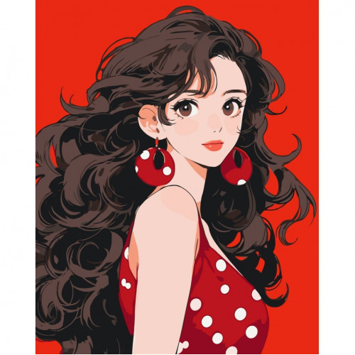 Картина по номерам 'Anime girl' 10132-AC 40х50 см