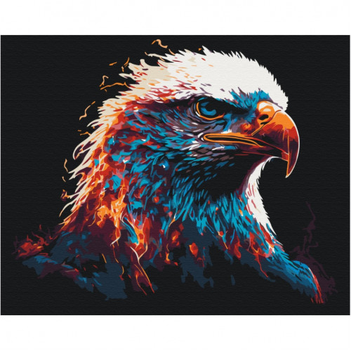 Картина по номерам 'Пламенный орел' BS53695  Brushme 40х50 см