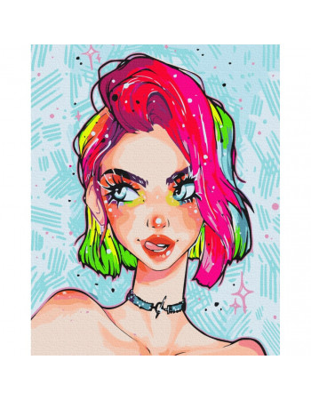 Картина по номерам 'Леди Грандж'@nila_art_art Brushme BS53389 40х50 см