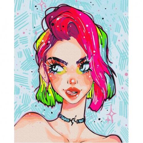 Картина по номерам 'Леди Грандж'@nila_art_art Brushme BS53389 40х50 см