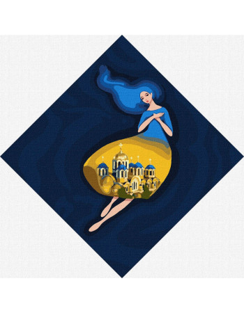 Картина по номерам 'Берегиня Владимирская' Идейка KHO4913 30х30 см