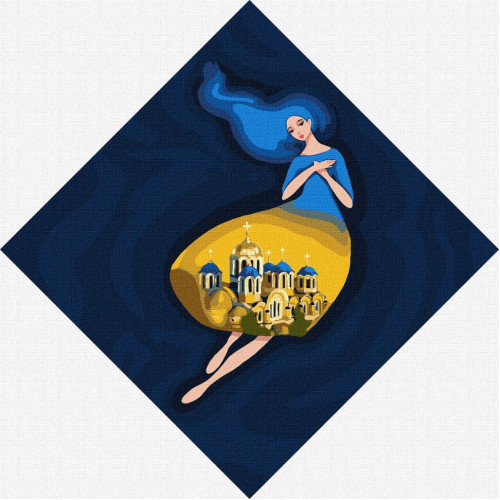 Картина по номерам 'Берегиня Владимирская' Идейка KHO4913 30х30 см