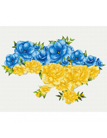 Картина по номерам 'Цветущая Украина' © Svetlana Drab BS53081  Brushme 40х50 см