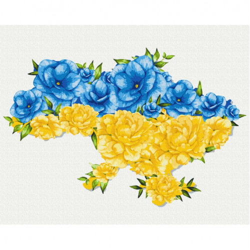 Картина по номерам 'Цветущая Украина' © Svetlana Drab BS53081  Brushme 40х50 см