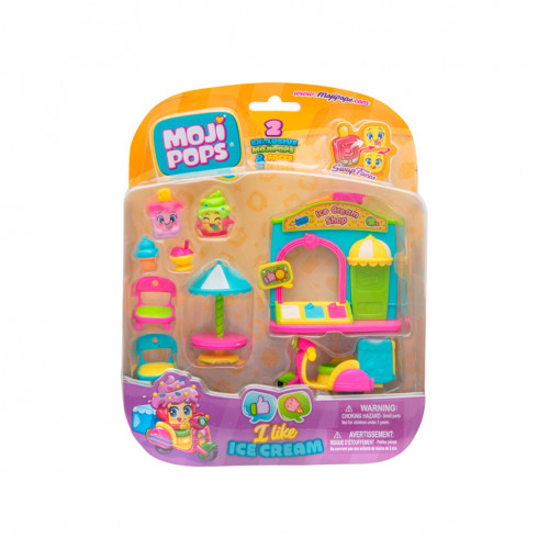 Игровой набор Джелатерия Moji Pops PMPSB216IN20, 2 фигурки, аксессуары