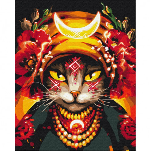 Картина по номерам 'Кошка Мольфарка' © Марианна Пащук Brushme BS53282 40х50 см