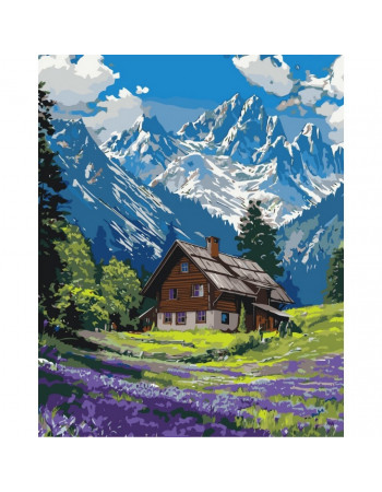 Картина по номерам 'Горный покой' 11036-AC 40x50 см