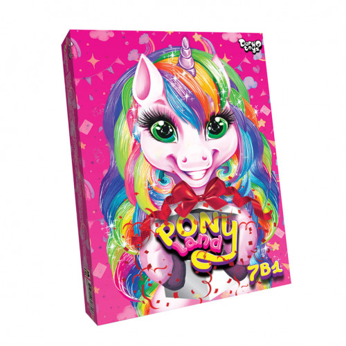 Детский набор креативного творчества 'Pony Land ' PL-01-01U, 7 в 1