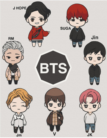 Картина по номерам. Art Craft 'LOL BTS' 40х50 см 10275-AC
