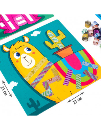 Набор для творчества Sticky strips 'Лама' Vladi Toys VT4433-04 Укр