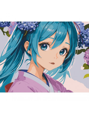 Картина по номерам 'Hatsune Miku' 16093-AC 40х50 см