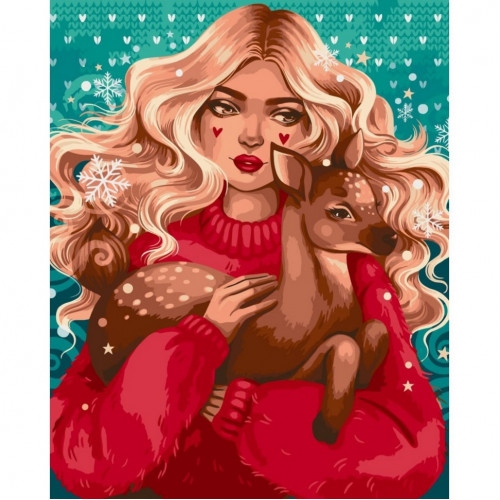 Картина по номерам 'Согретое добротой' @POLLYPOP92 10019-AC 40x50 см