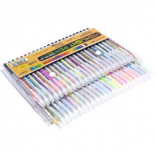 Набор гелевых ручек 'Highlight Pen' HG6120-48, 48 цветов