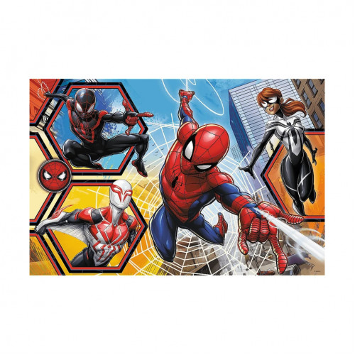 Детские пазлы SUPER МАХІ Marvel 'В атаку' Trefl 41006 24 элемента, с раскраской