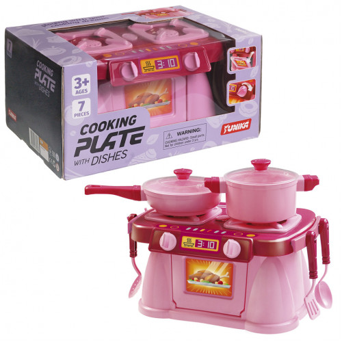 Игровой набор Кухонная плита 'Cooking Plate with Dishes' Юника 71696, 7 предметов