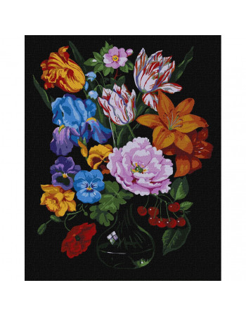 Картина по номерам 'Букет с вишнями' ©kovtun_olga_art Идейка KHO3221 40х50 см