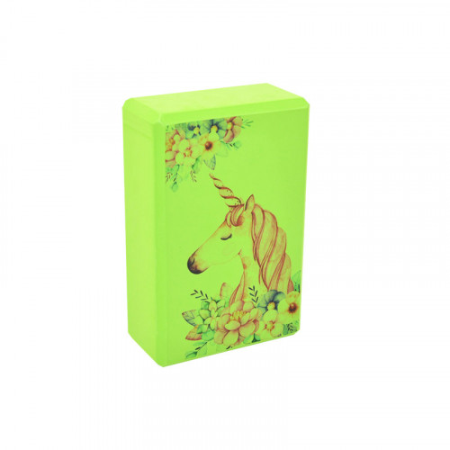 Блок для йоги 'Единорог' MS 0858-14(Green) EVA 23 х 15 х 7,5 см