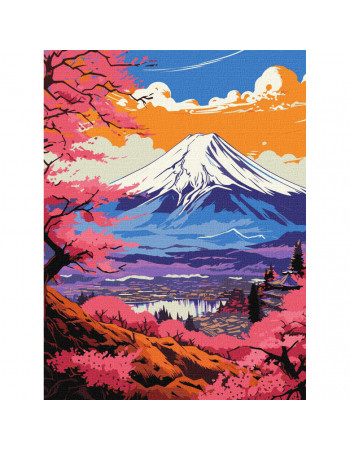 Картина по номерам 'Чарующая Фудзи' KHO2900 30x40 см