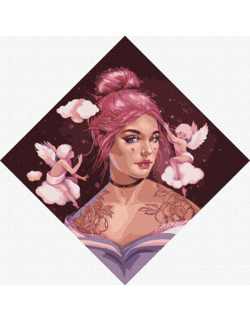 Картина по номерам 'Маленькие Купидончики' ©lesya_nedzelska_art Идейка KHO4997 40х40 см