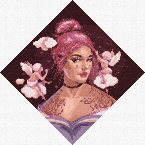 Картина по номерам 'Маленькие Купидончики' ©lesya_nedzelska_art Идейка KHO4997 40х40 см