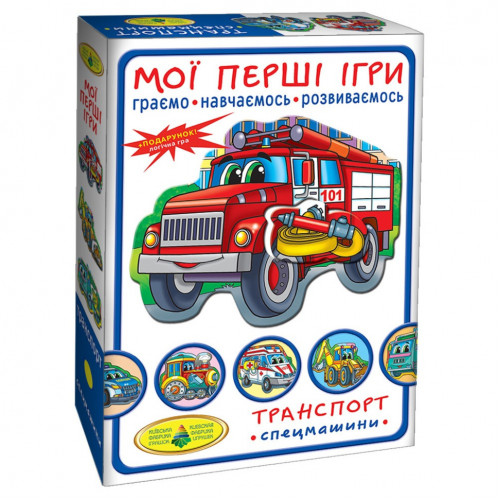 Детская настольная игра 'Транспорт. Спецмашины' 81152, 12 карточек