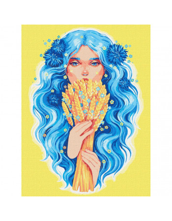 Картина по номерам 'Золото Украины' ©lesya_nedzelska_art Идейка KHO8309 30х40 см
