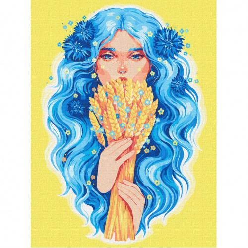 Картина по номерам 'Золото Украины' ©lesya_nedzelska_art Идейка KHO8309 30х40 см