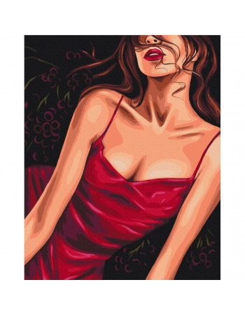 Картина по номерам 'Соблазнительный красный' © Alla Berezovska Brushme BS53573 40х50 см