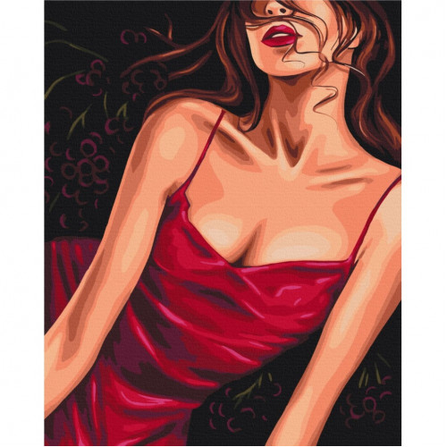 Картина по номерам 'Соблазнительный красный' © Alla Berezovska Brushme BS53573 40х50 см
