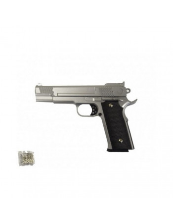Игрушечный пистолет на пульках 'Browning HP' Galaxy G20S металл стальной