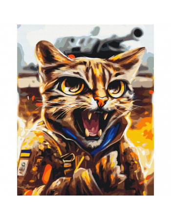 Картина по номерам 'Котик Ягуар' ©Марианна Пащук Brushme BS53464 40х50 см