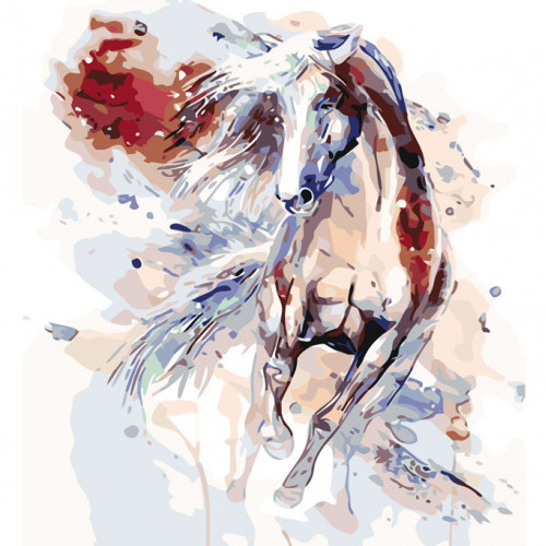 Картина по номерам. 'Скакун' 40*40см KpNe-02-05