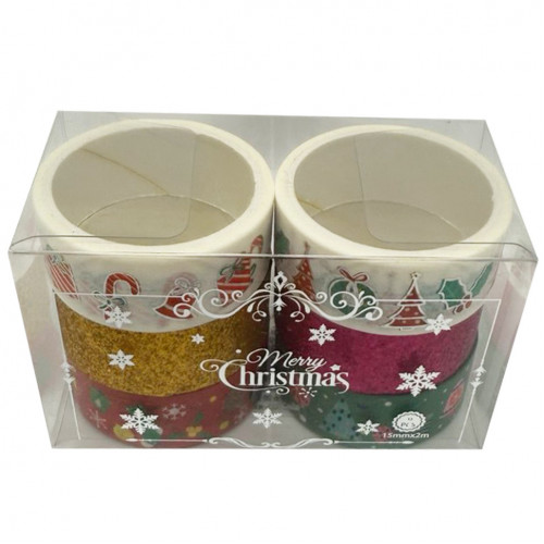 Набор декоративный скотч 'Merry Christmas' XM-JD2273-1, 1,5 см x 2 м