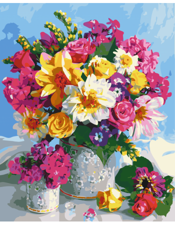 Картина по номерам. Art Craft 'Цветочная радуга' 40*50 см 12114-AC