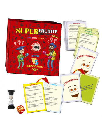 Настольная игра 'SUPER Эрудит. Викторина. BEST' MKK0605 на укр. и рус. языке