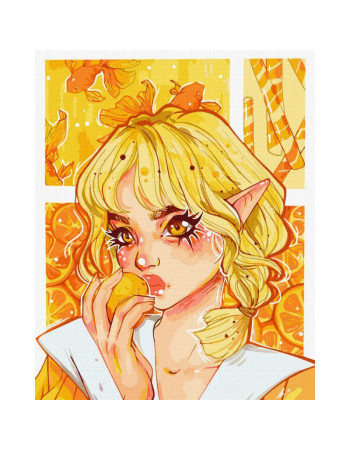 Картина по номерам 'Апельсиновый восторг' ©nila_art_art KHO2548 40х50 см Идейка
