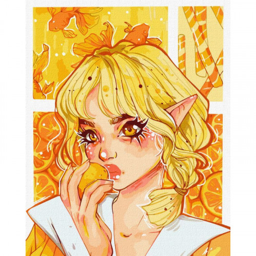 Картина по номерам 'Апельсиновый восторг' ©nila_art_art KHO2548 40х50 см Идейка